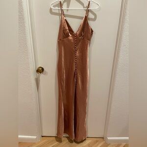 NWT Burnt Orange Satin Dress